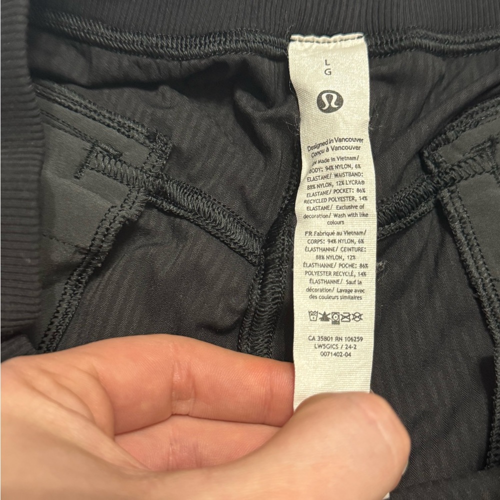 Lululemon Dance Studio Relaxed-Fit Mid-Rise Cargo Pants Womens Large Black - Picture 6 of 9
